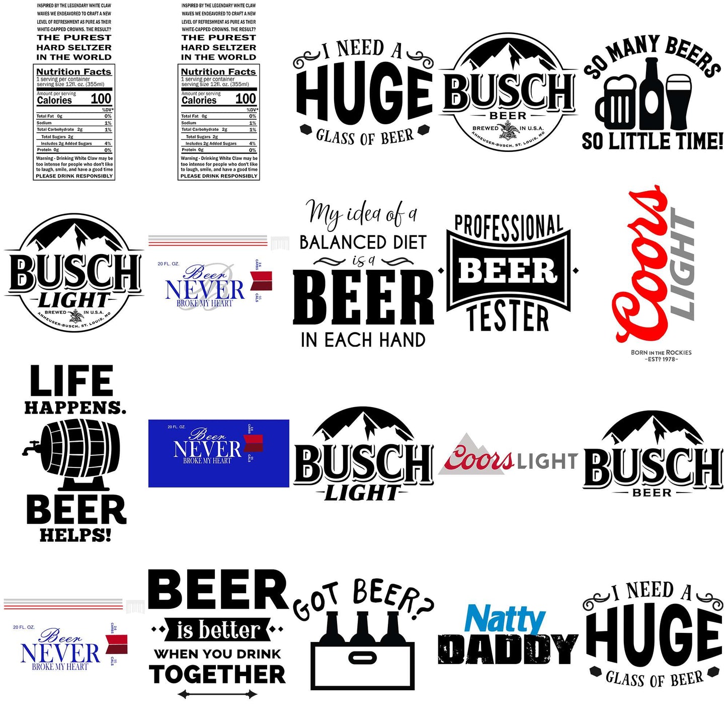 Beer x drinks quotes svg bundle, energy drinks svg, world of beer svg