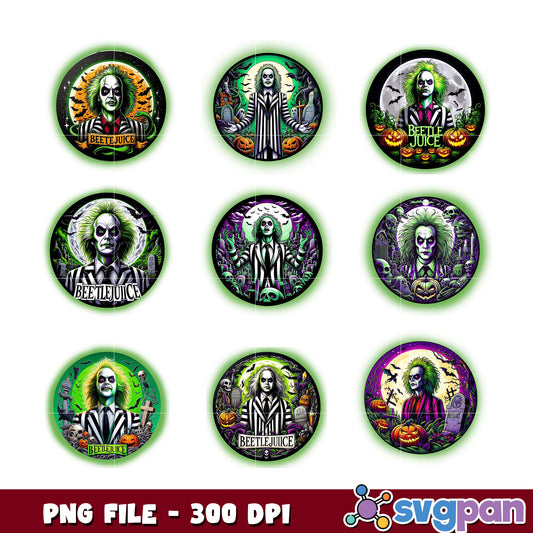 Beetlejuice Halloween PNG Bundle 300 DPI