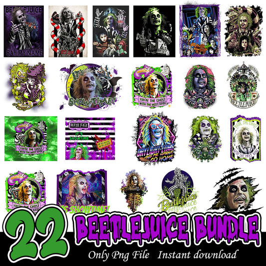 Beetlejuice PNG Bundle 22 Instant Downloads
