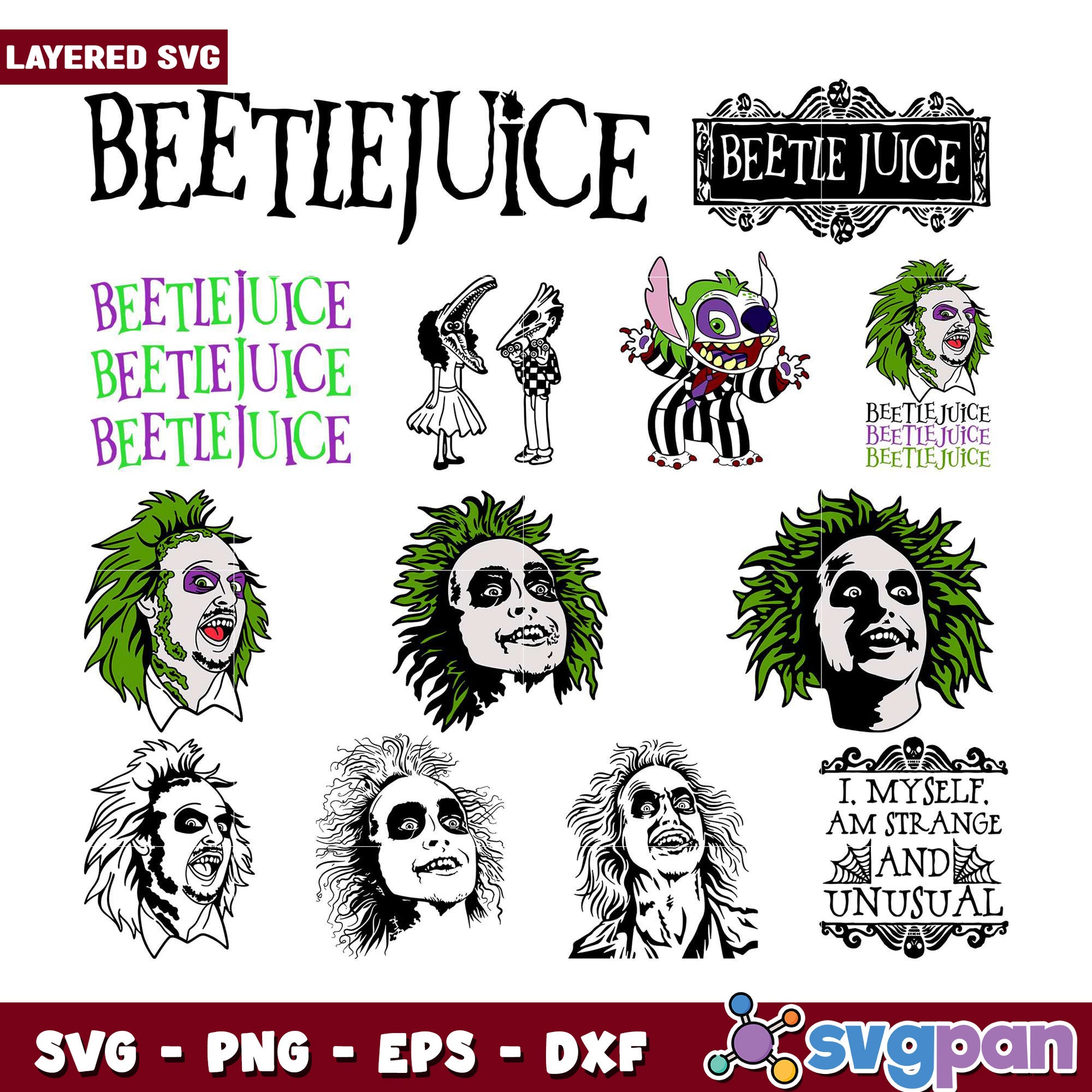 Beetlejuice SVG Bundle Fun and Unique Designs Collection