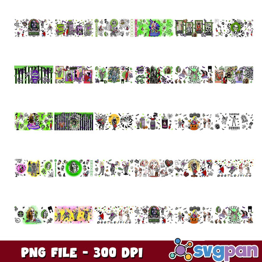 Beetle juice cards png bundle
