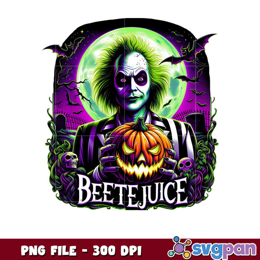 Beetlejuice joker scary png, trick or treat png, halloween holiday png