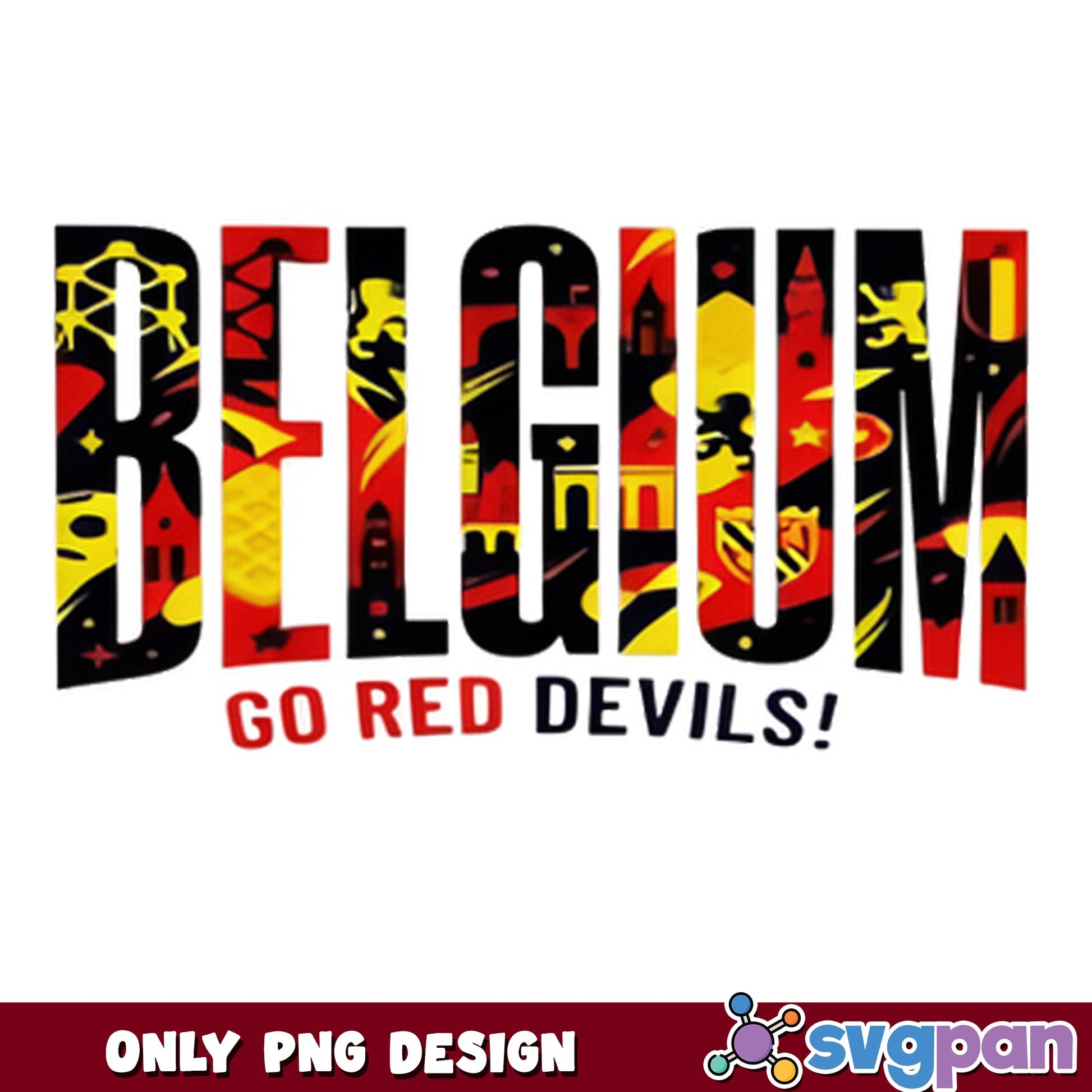 Belgium Go Red Devils PNG, Belgium Football PNG, Soccer PNG