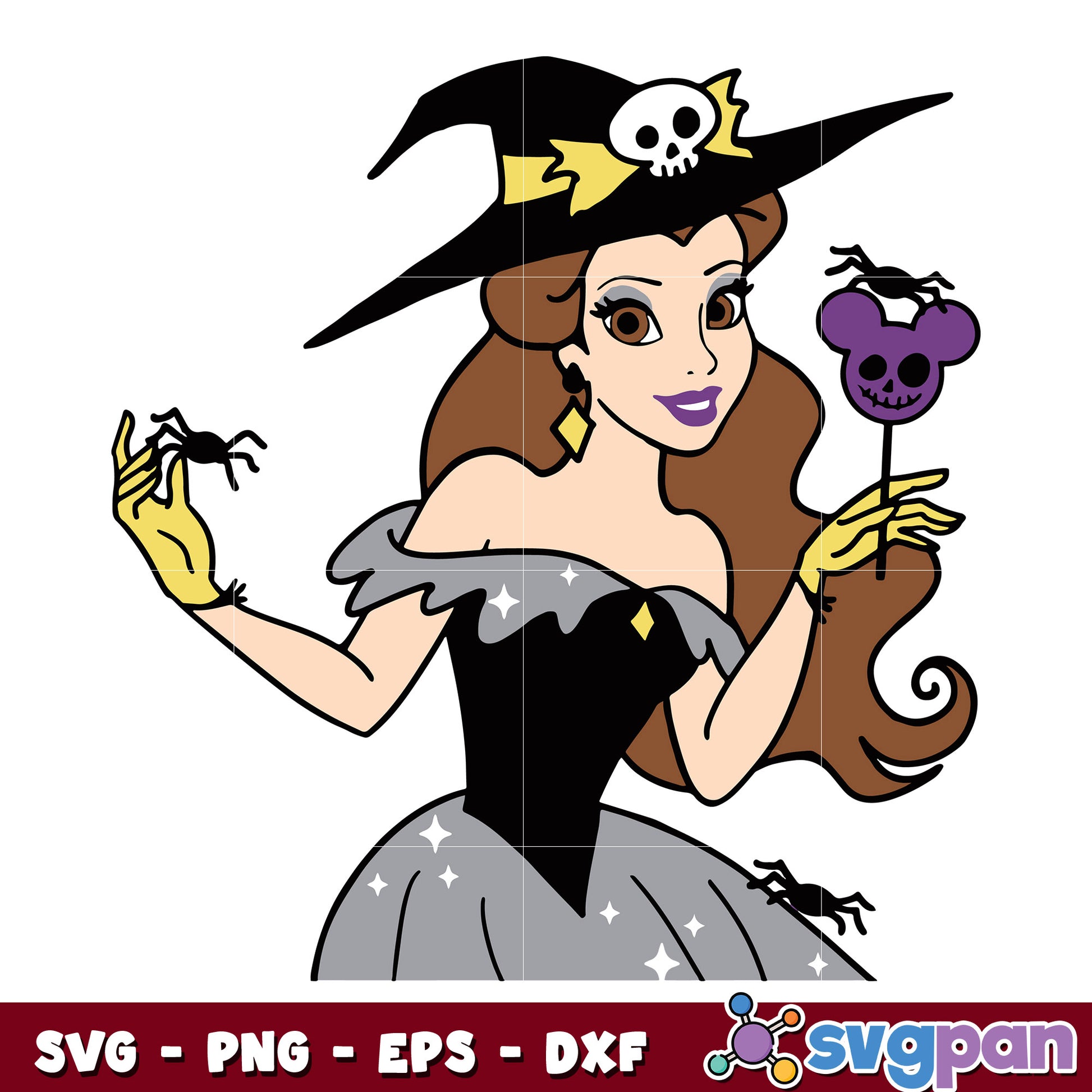 Belle Princess Halloween svg