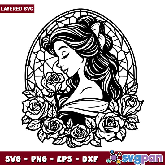 Belle Rose SVG Cut File