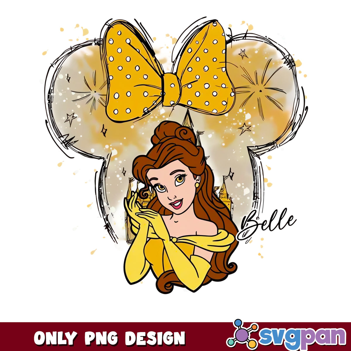 Belle Disney Princess PNG, Beauty And The Beast PNG, Disney PNG