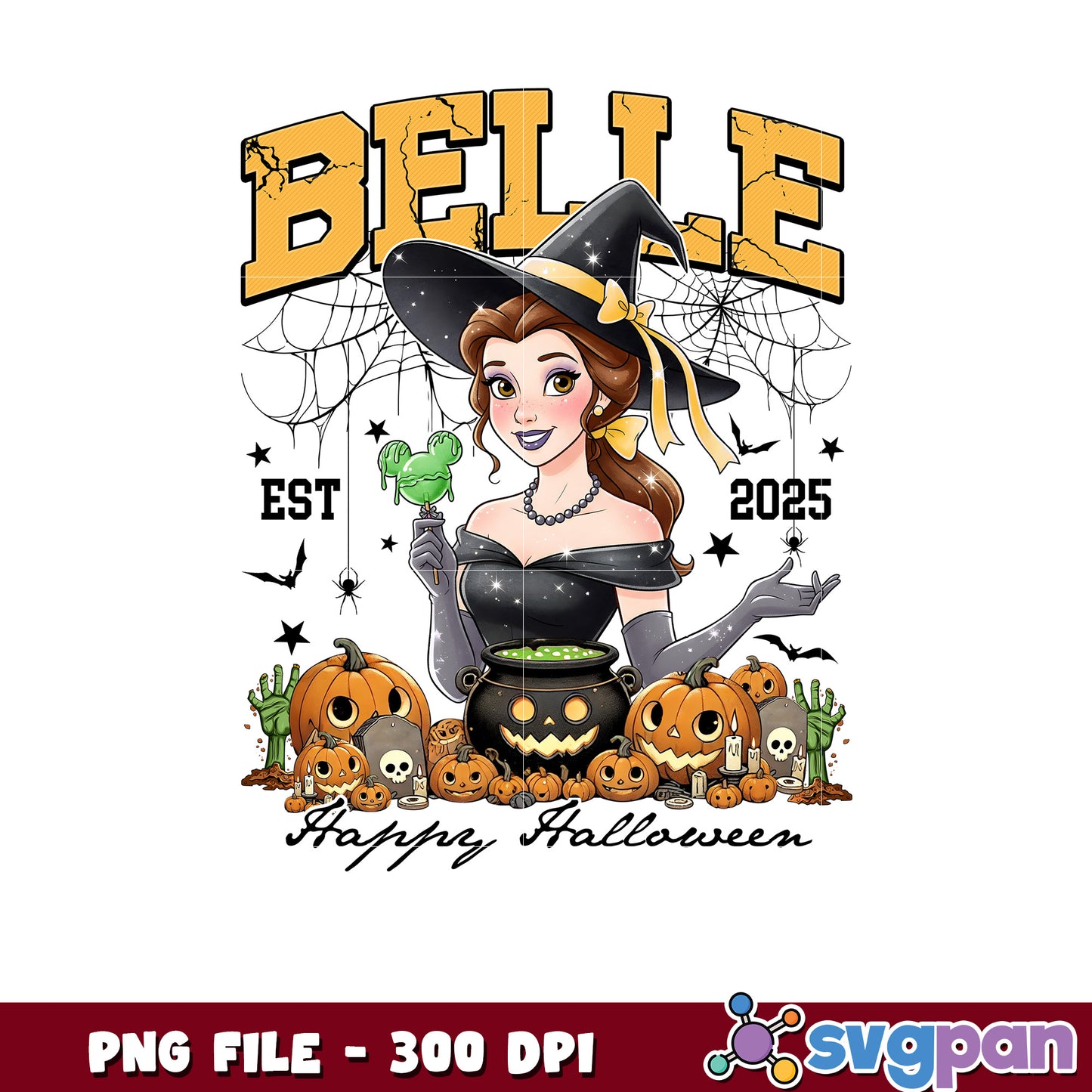 Belle halloween png, halloween princess png, halloween costumes png