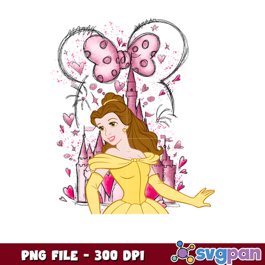 Belle princess png, disney cruise png,disney world png