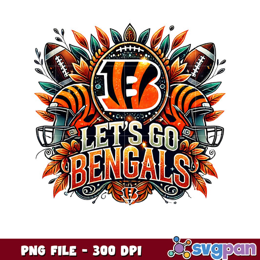 Bengals let's go png, nfl teams png, national football league png