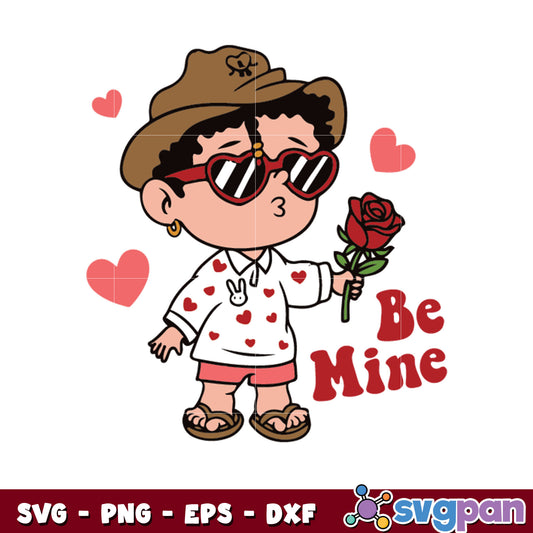 Benito be mine love valentine svg, be mine valentine​ svg
