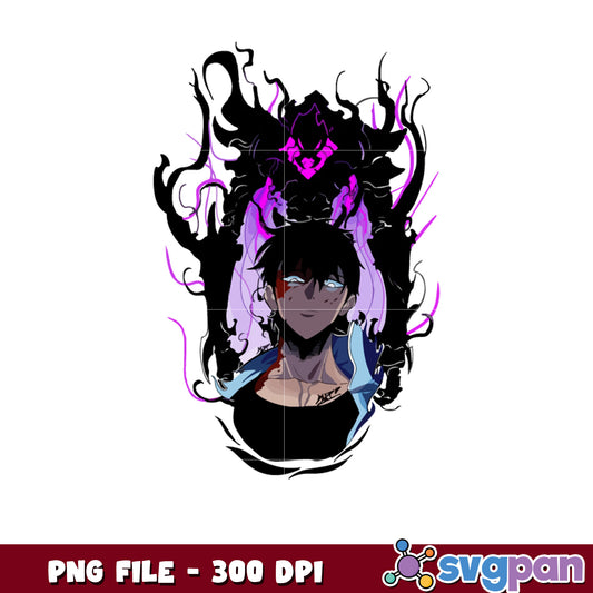 Beru design png, jinwoo shadow monarch​ png, solo leveling game png