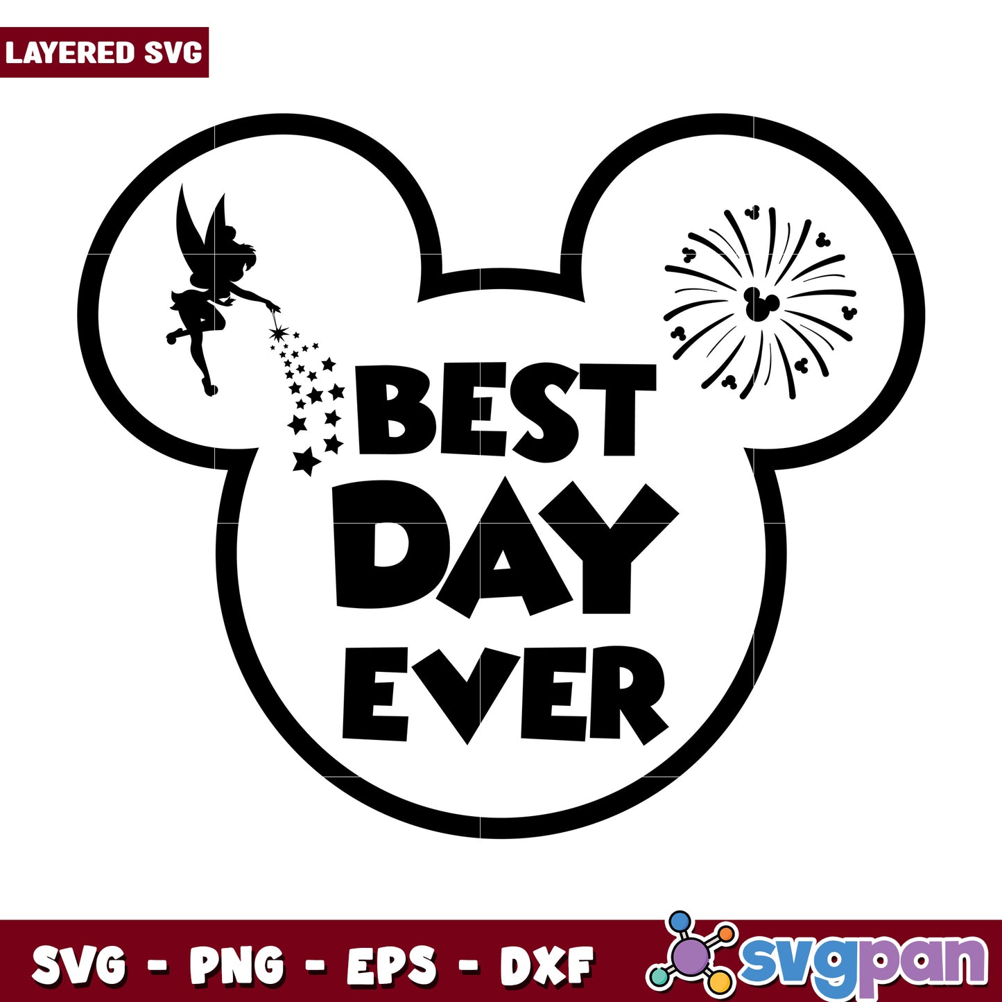 Best Day Ever Disney SVG Cut File