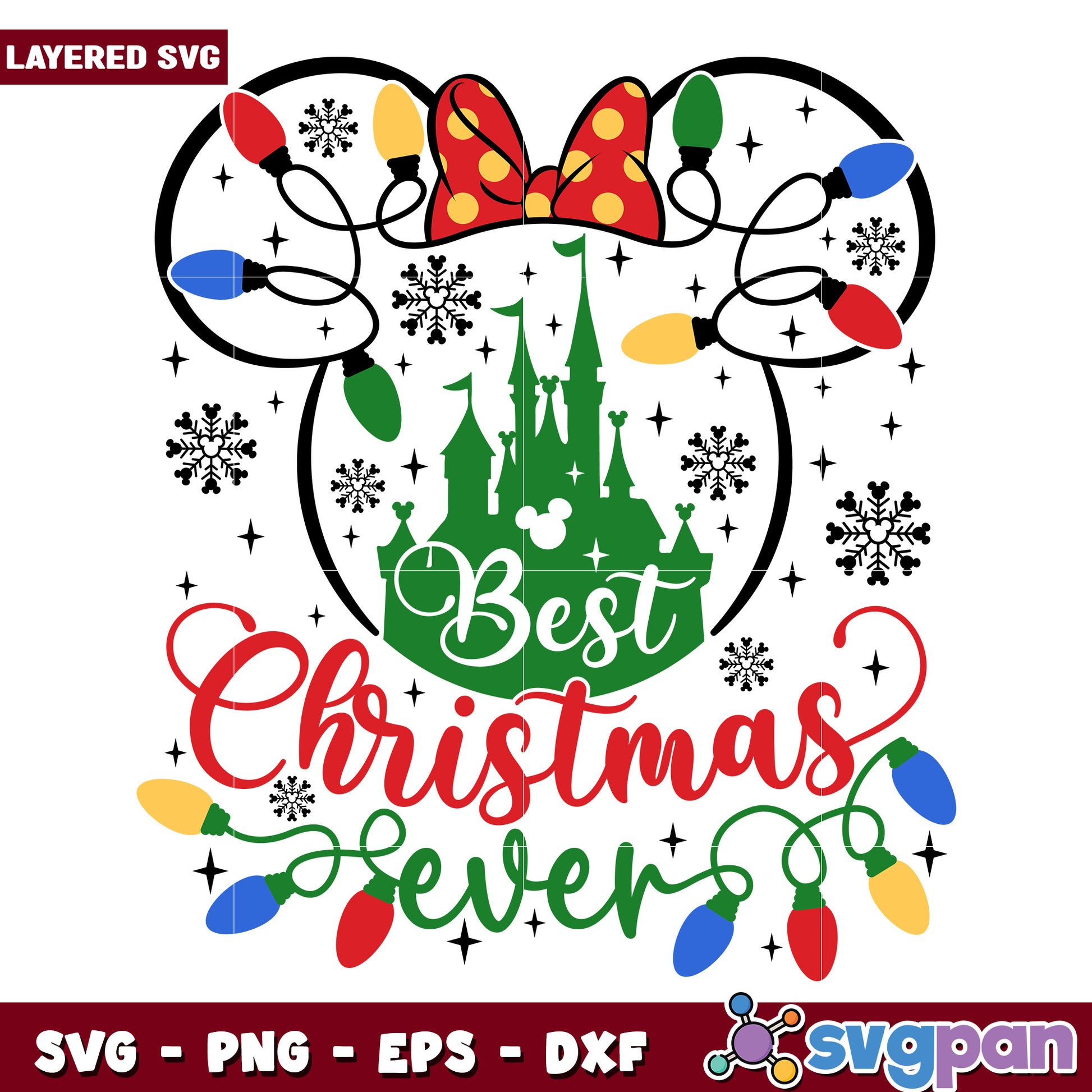 Best christmas ever minnie svg, christmas svg, grinch svg