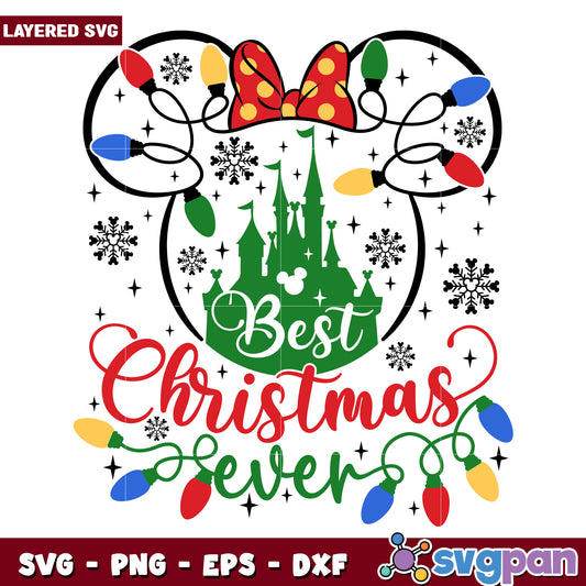 Best christmas ever minnie svg, christmas svg, grinch svg