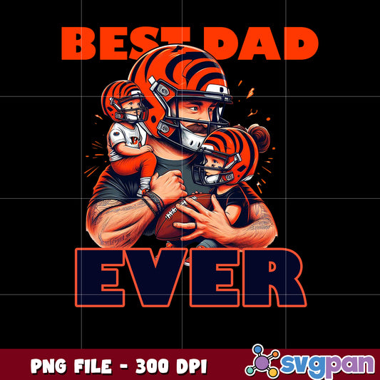 Best dad ever cincinnati bengals png, national football league png, nfl bengals png
