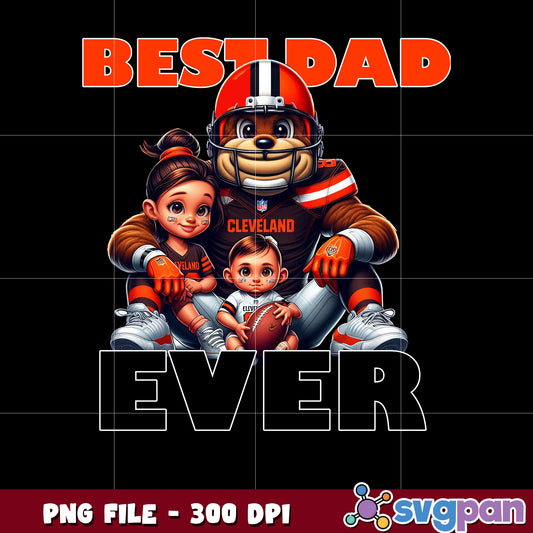 Best dad ever cleveland browns png, national football league png, nfl browns png