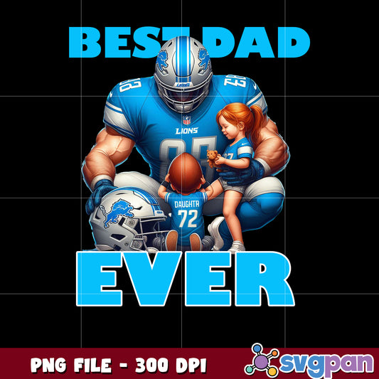 Best dad ever detroit lions png, national football league png, nfl lions png