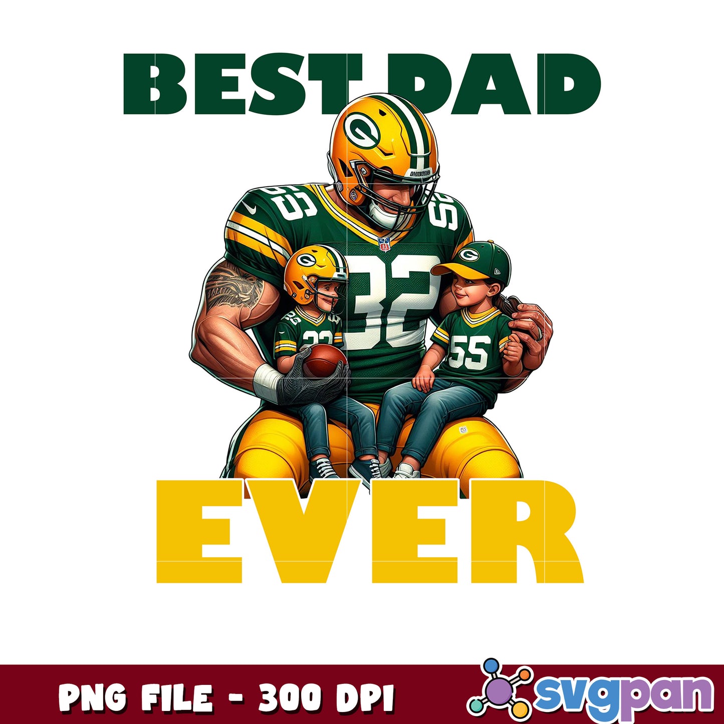 Best dad ever green bay packers png, national football league png, nfl packers png