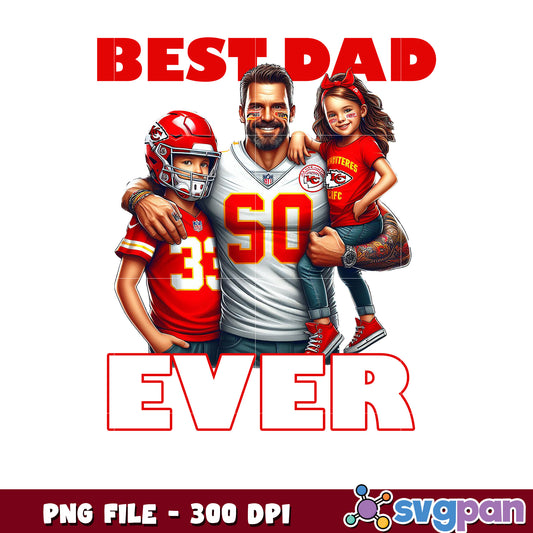 Best dad ever kansas city chiefs png, national football league png, nfl chiefs png