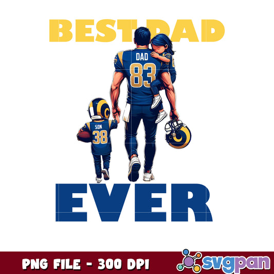 Best dad ever los angeles rams png, national football league png, nfl rams png