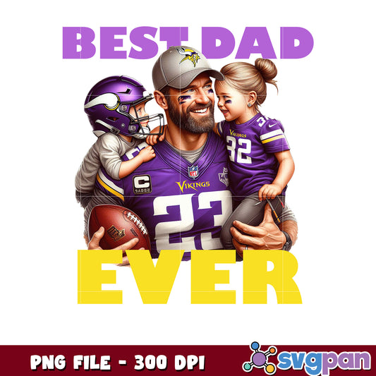 Best dad ever minnesota vikings png, national football league png, nfl vikings png