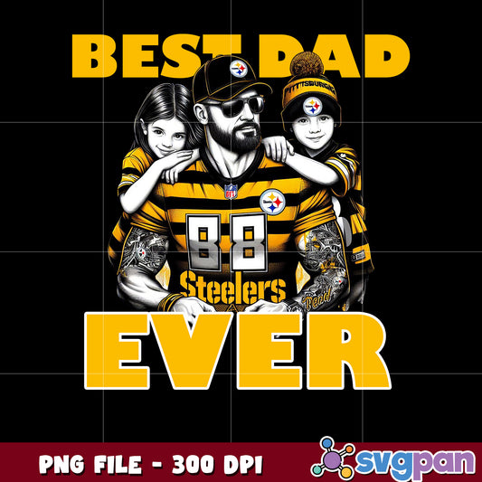 Best dad ever pittsburgh steelers png, national football league png, nfl png