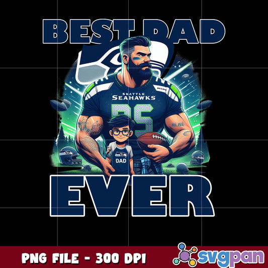 Best dad ever seattle seahawks png, national football league png, nfl seahawks png