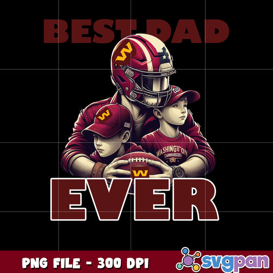 Best dad ever washington commanders png, national football league png, nfl commanders png