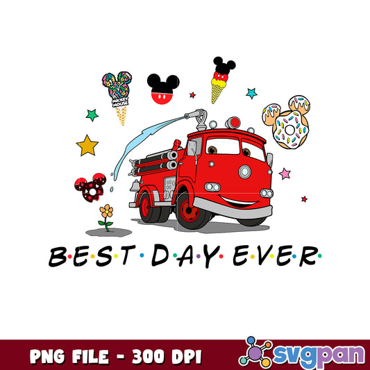 Best day ever cars png, walt disney world png, disney springs​ png