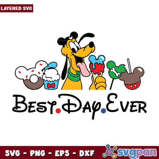 Best day ever pluto svg, disneyland parks​ svg, disney princess svg