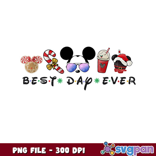 Best day mickey png, christmas costume png, christmas season​ png