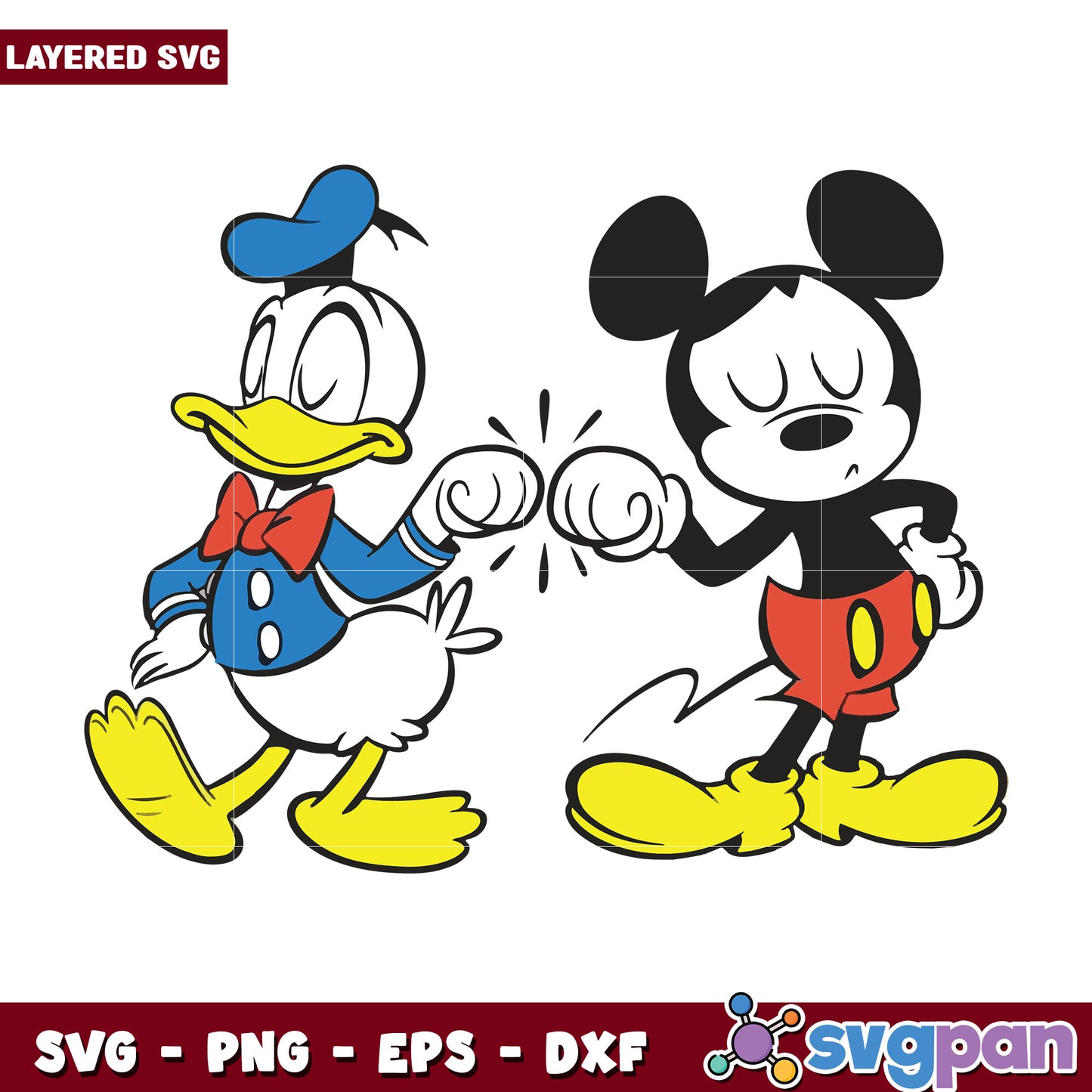 Best friends mickey and donald svg, disney movies svg, family vacation svg