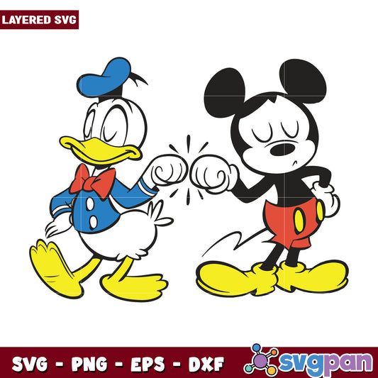 Best friends mickey and donald svg, disney movies svg, family vacation svg