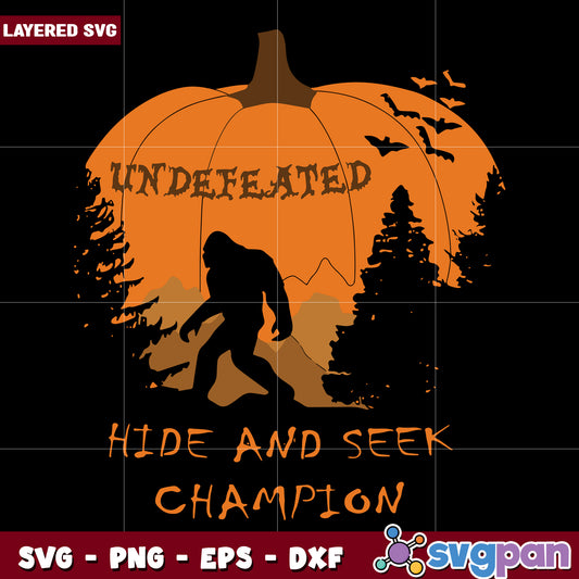 Bigfoot hide and seek , halloween movies​ svg, spirit halloween​ svg