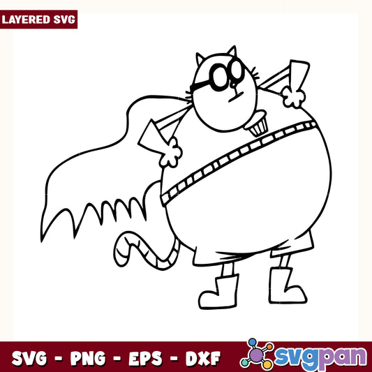 Big jim black and white design svg, funny comic dog svg, dog man characters svg