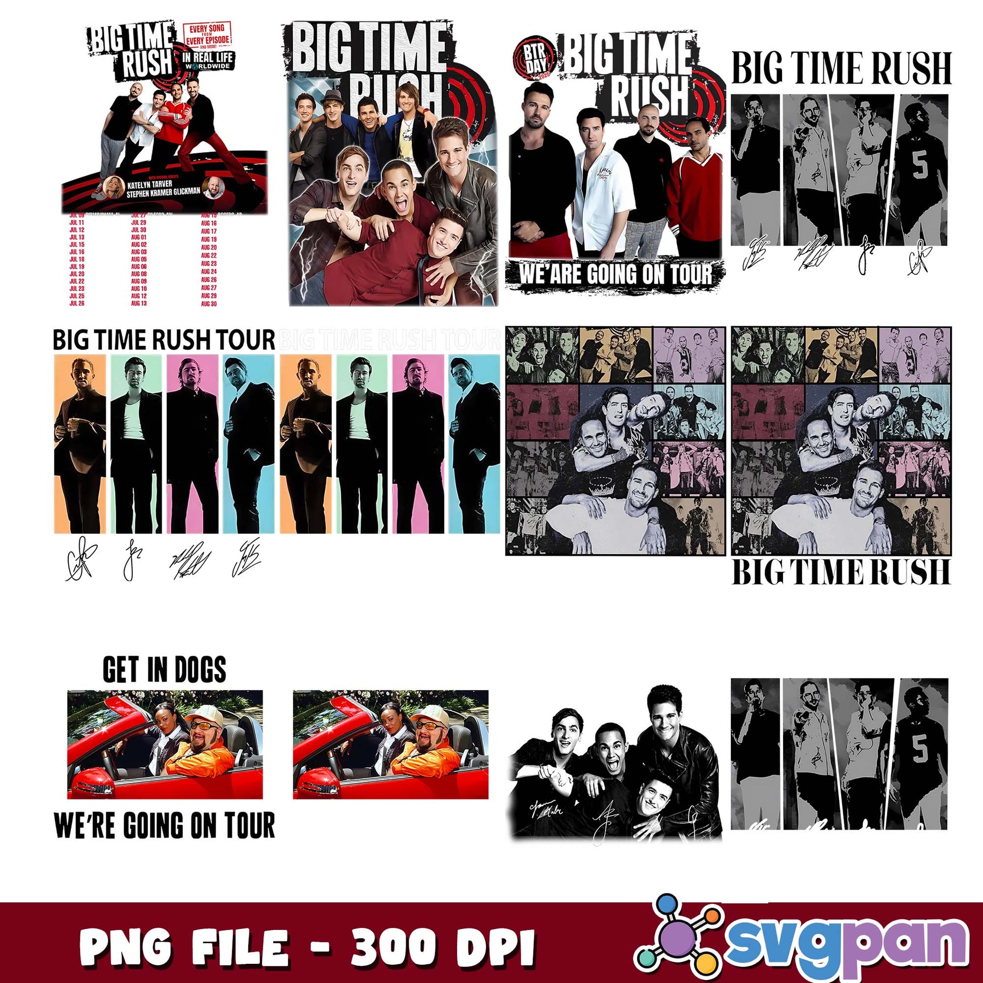 Big time rush png bundle
