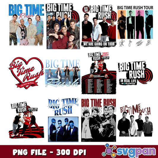 Big time rush tour png bundle