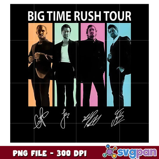 Big time rush tour white png, boy band png, pop music png, concert vibes png