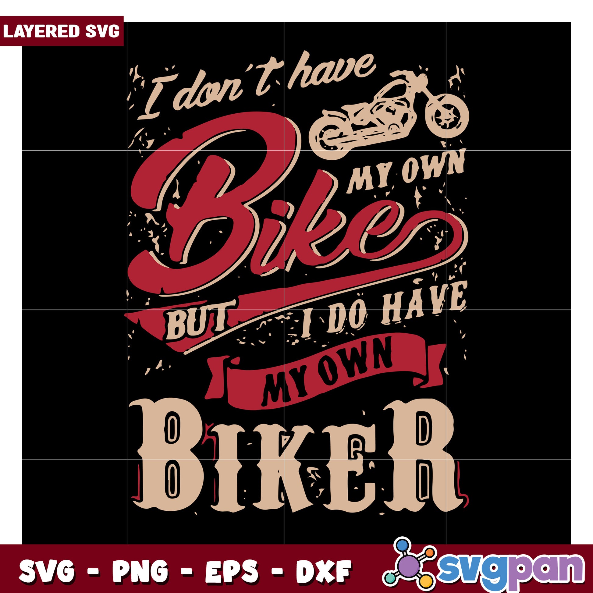 Biker SVG Design for Motorcycle Lovers, Perfect for T-Shirts and Decor