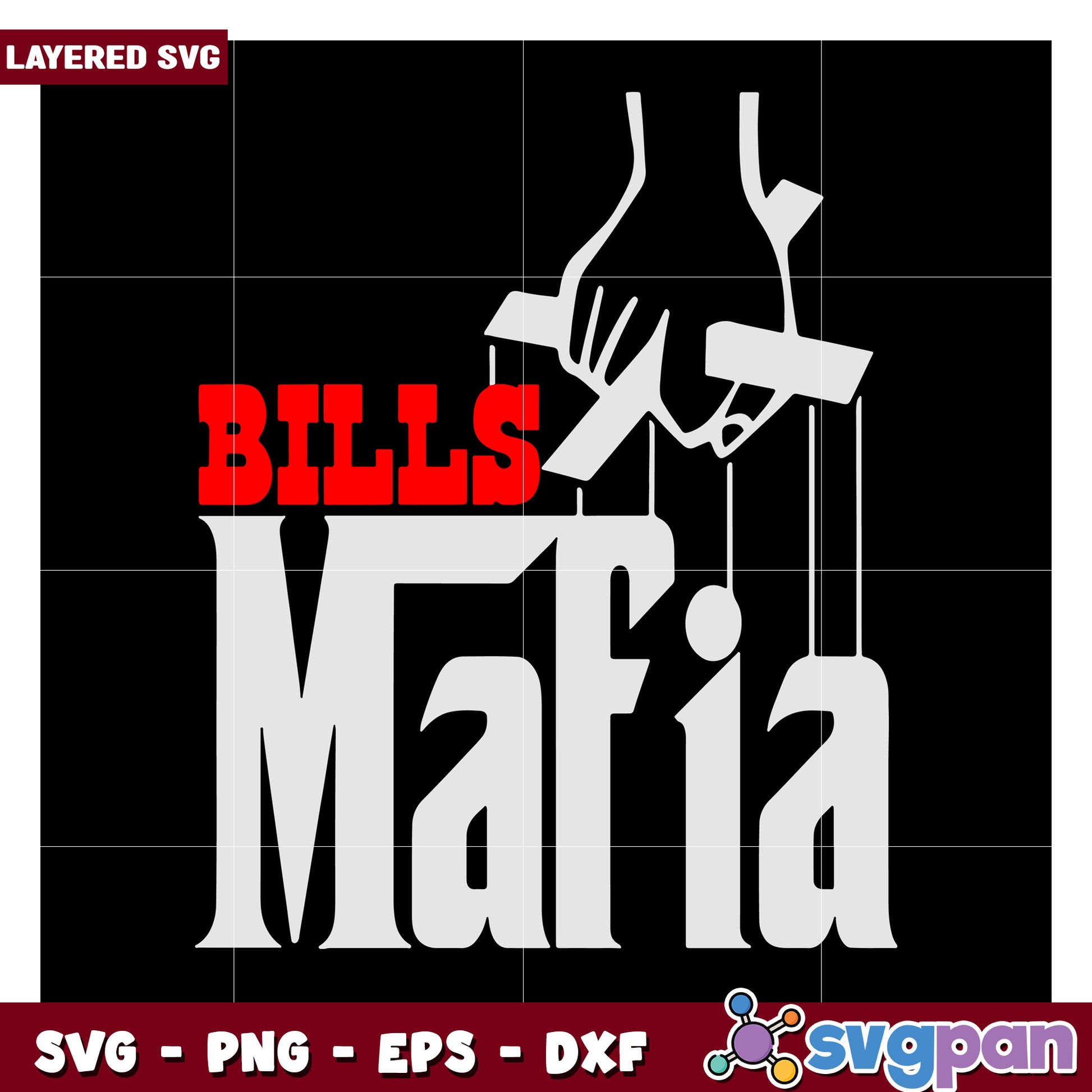 Bills Mafia SVG design, perfect for sports fans and crafters