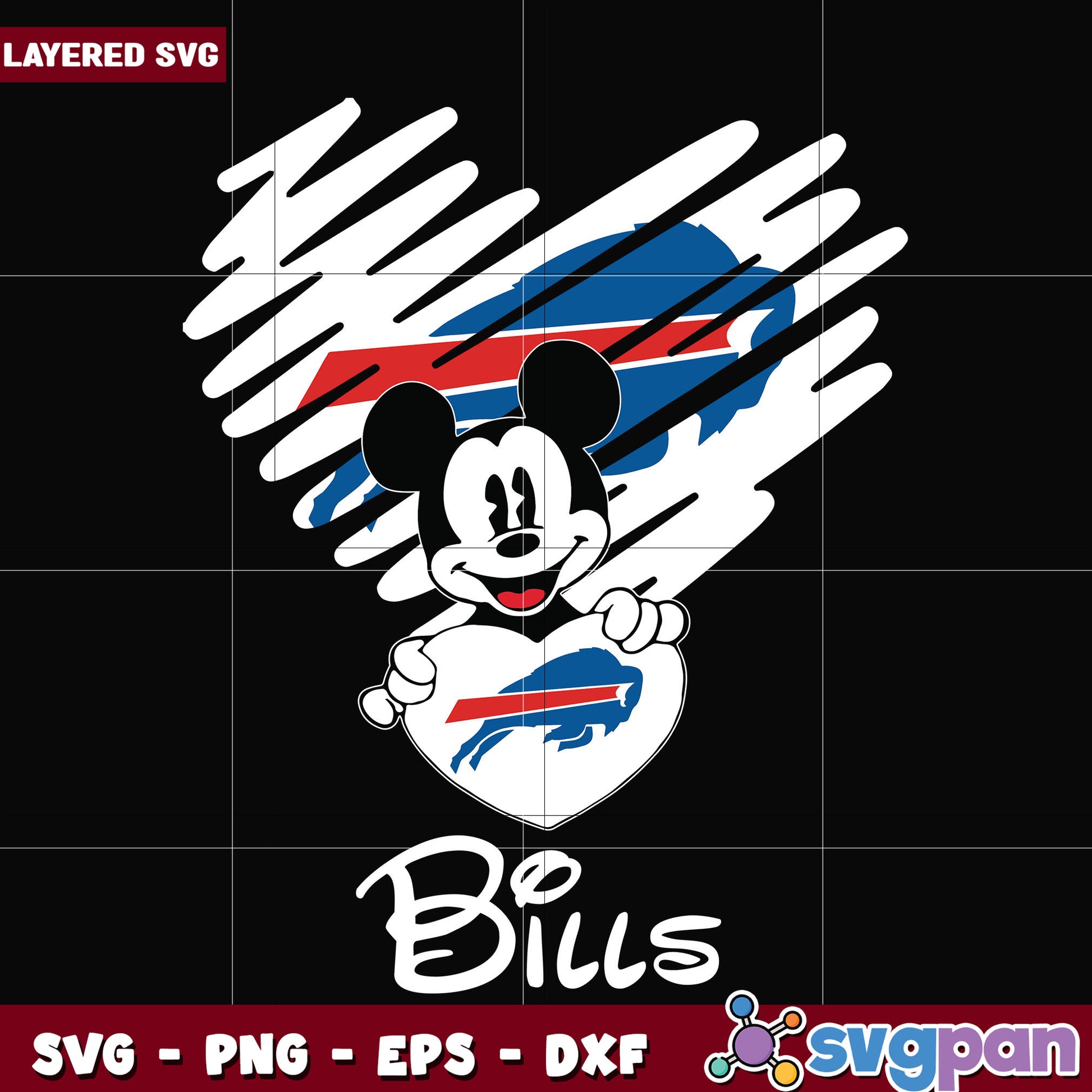 Bills heart svg, nfl svg, national football league svg