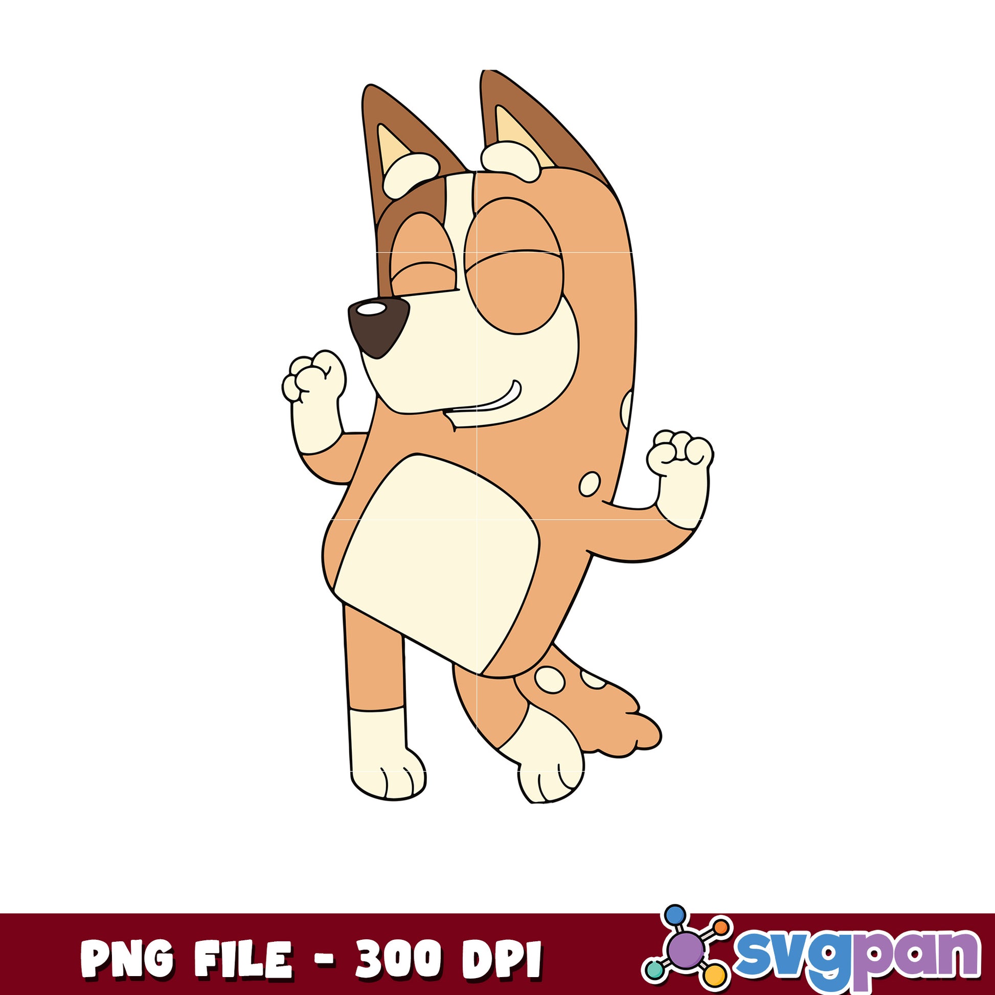 Bingo happy png, christmas​ lights png, bluey christmas png