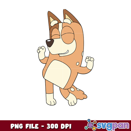 Bingo happy png, christmas​ lights png, bluey christmas png