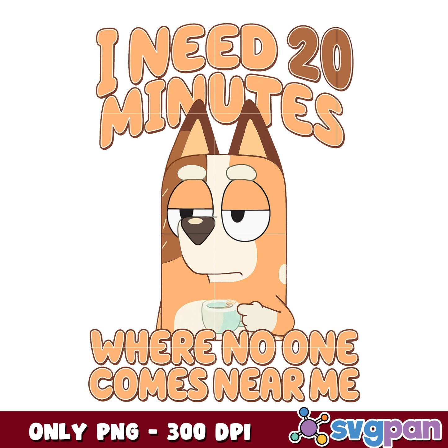 Bingo i need 20 minutes cartoon png bundle