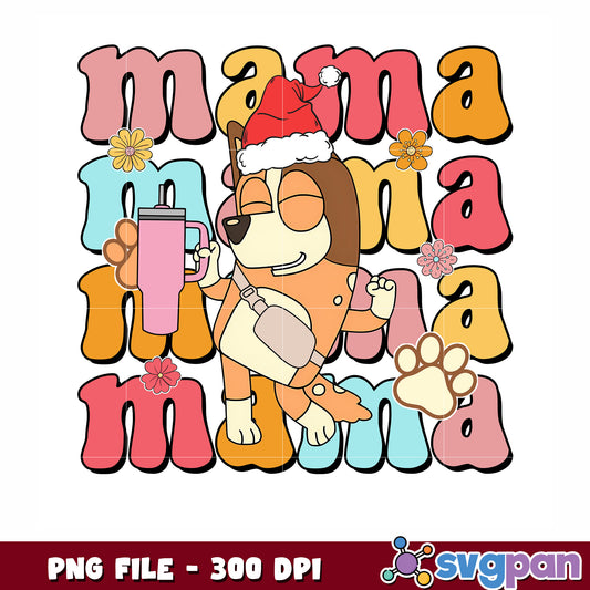 Bingo mama dancing png, merry christmas png, bingo png