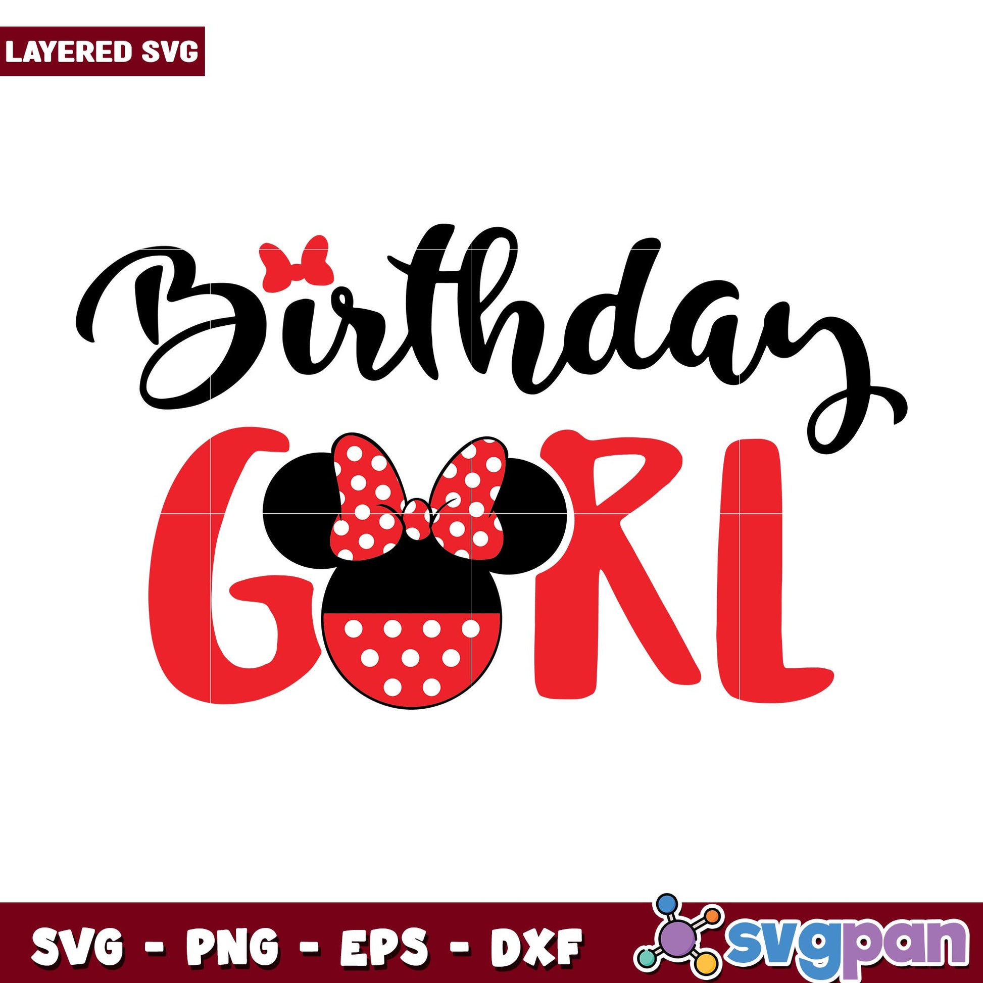 Birthday Girl Svg, Disney characters svg, Digital Download