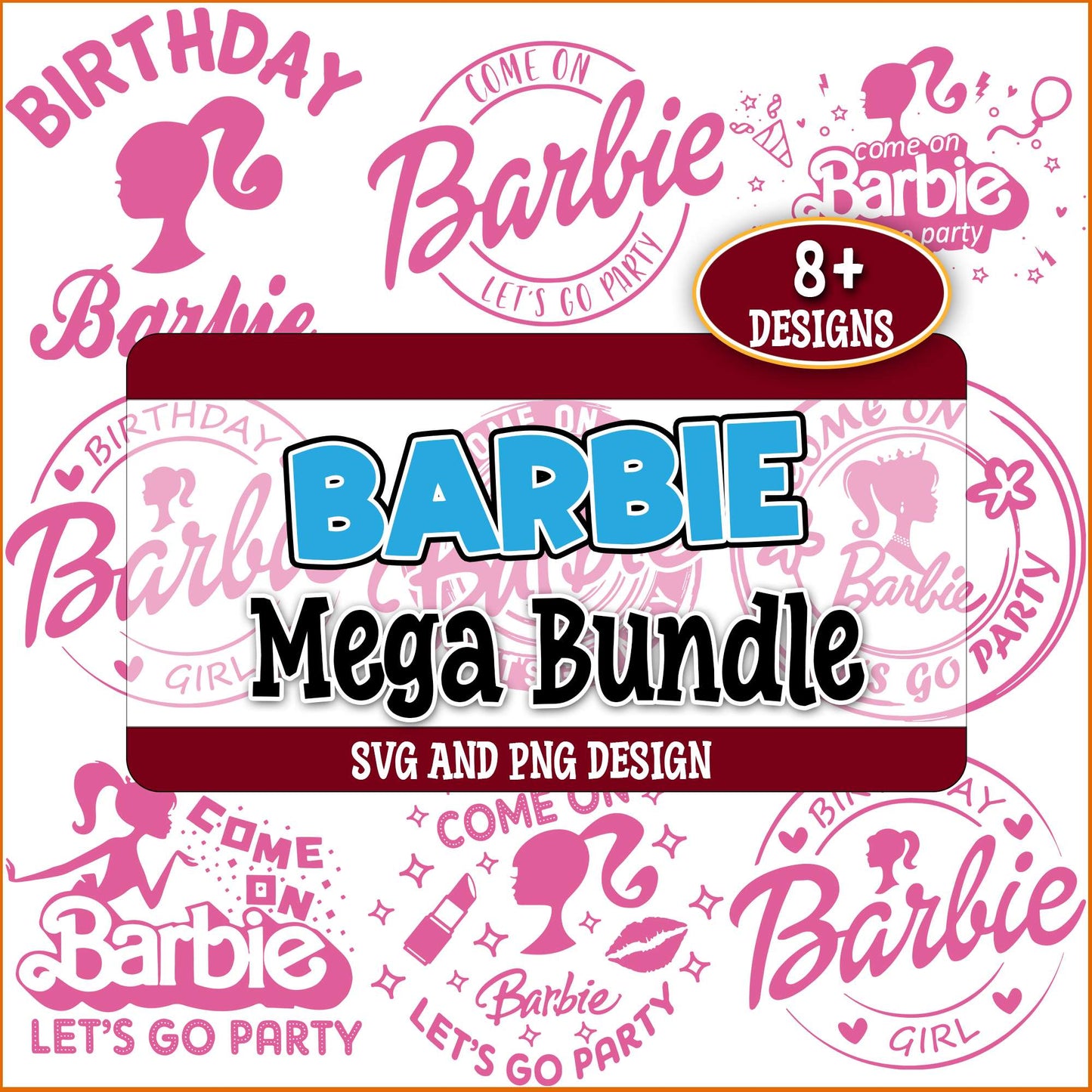 Birthday barbie svg bundle
