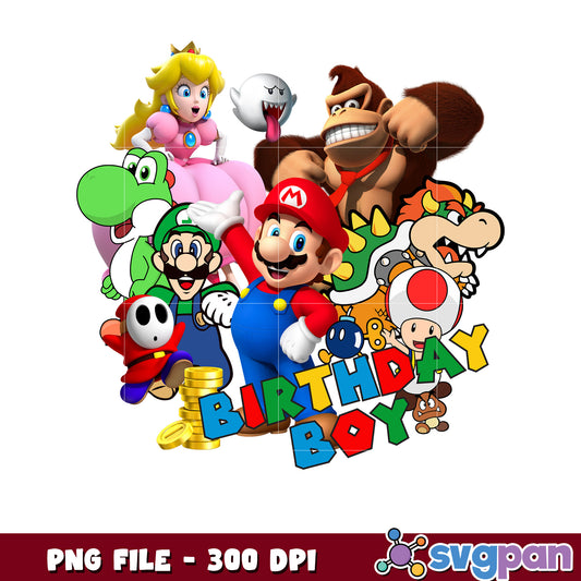 Birthday boy mario characters png, mario games png, mario characters png