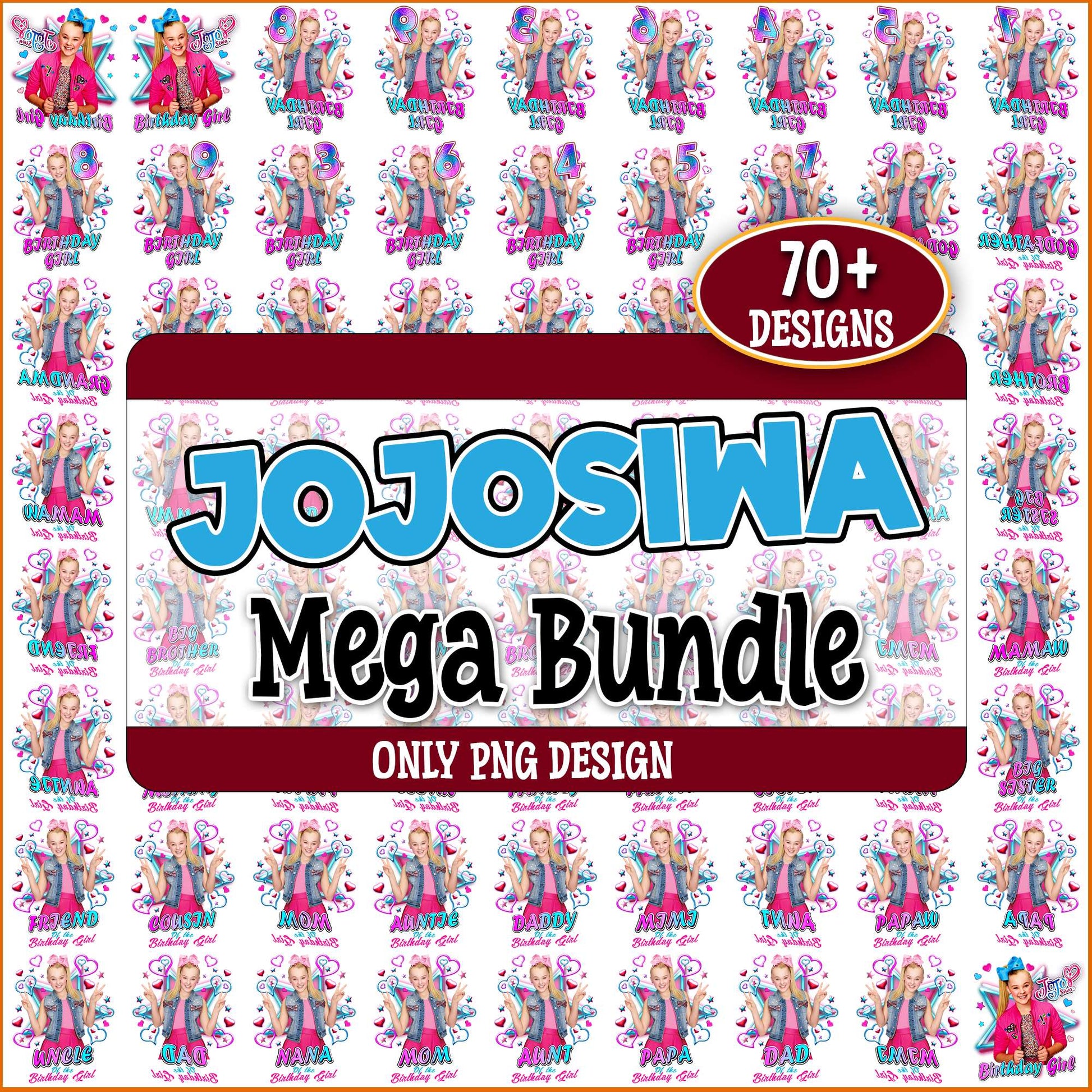 Birthday girl jojo siwa png bundle