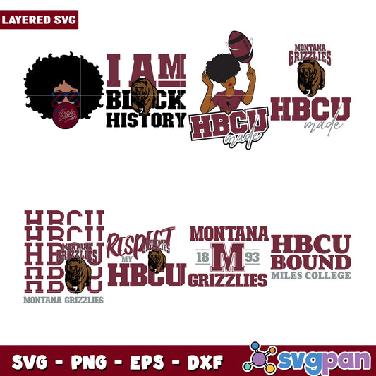 Black History HBCU SVG Bundle